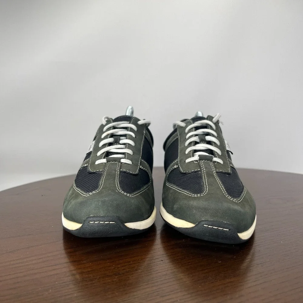 Cole Haan Shoes‎ Women's 8.5B Green Black Leather Mesh Lace Up Sneaker D25206